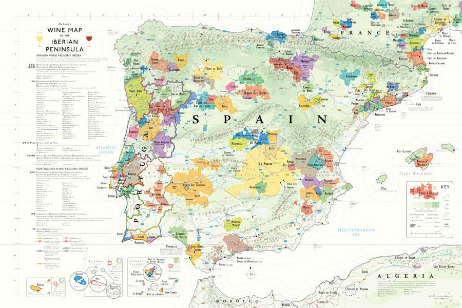 wine map of spain